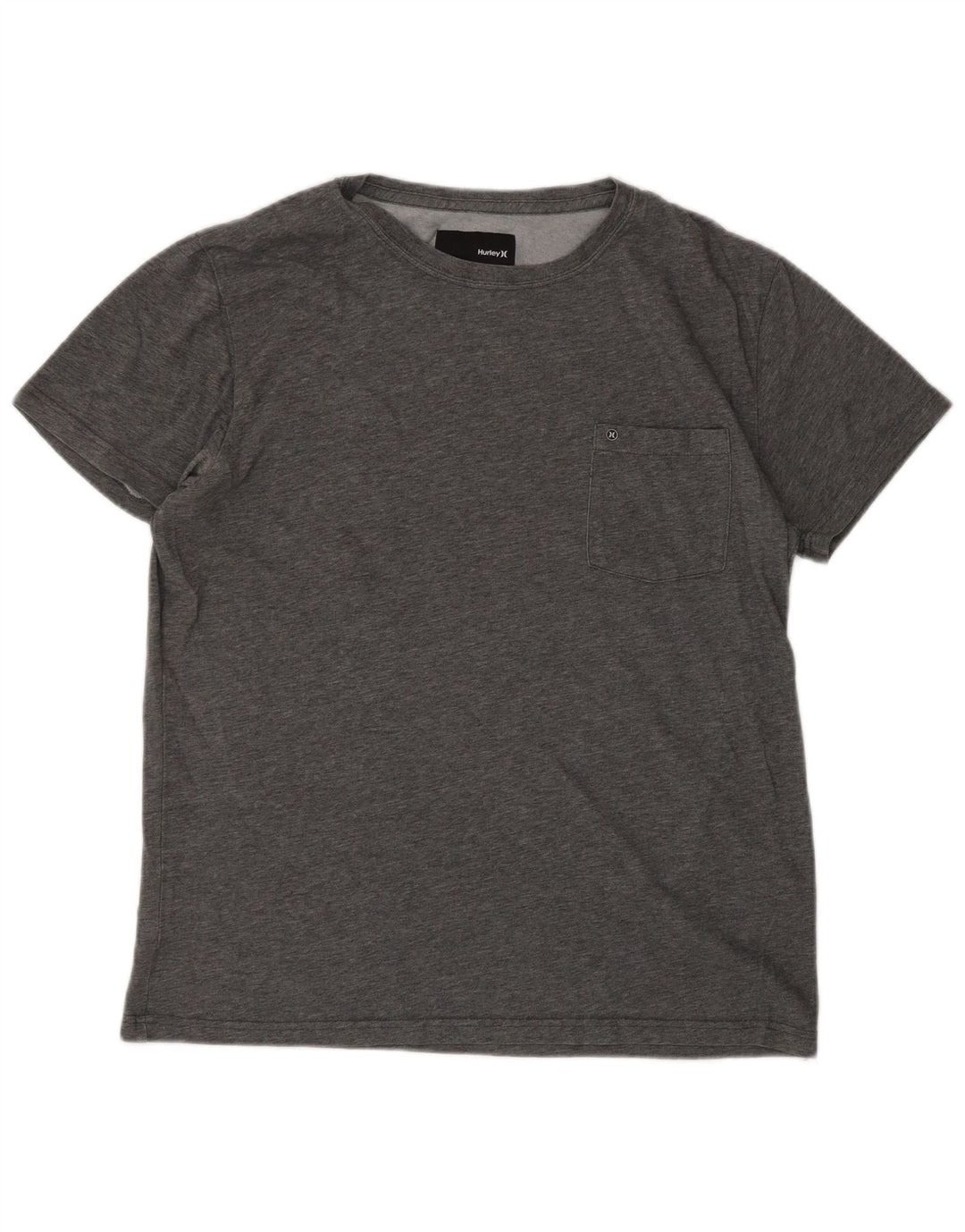 Camiseta masculina HURLEY Dri Fit Top de algodão cinza médio