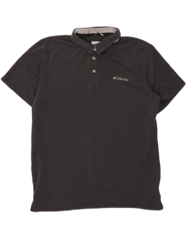 Camisa polo masculina Columbia grande cinza modal