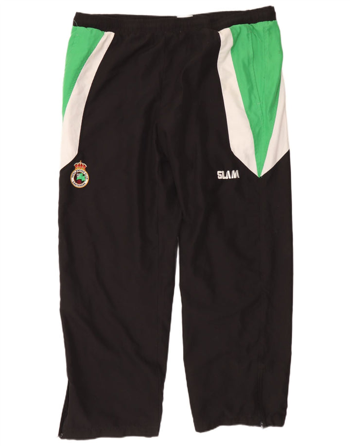 Calça de treino masculina Slam grande poliéster colorblock preto