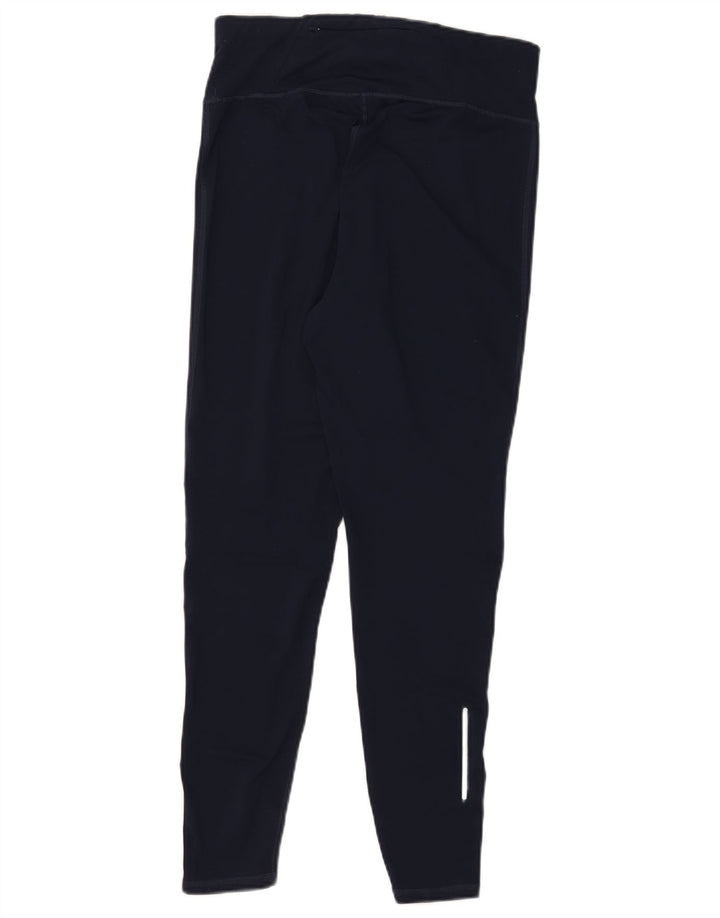 Leggings femininos MARKS & SPENCER UK 12 poliéster azul marinho médio