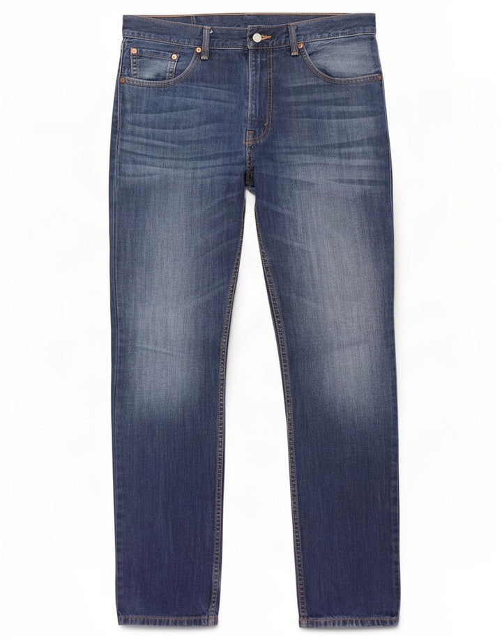 Levi's Mens Slim Jeans W36 L34 Azul Algodão