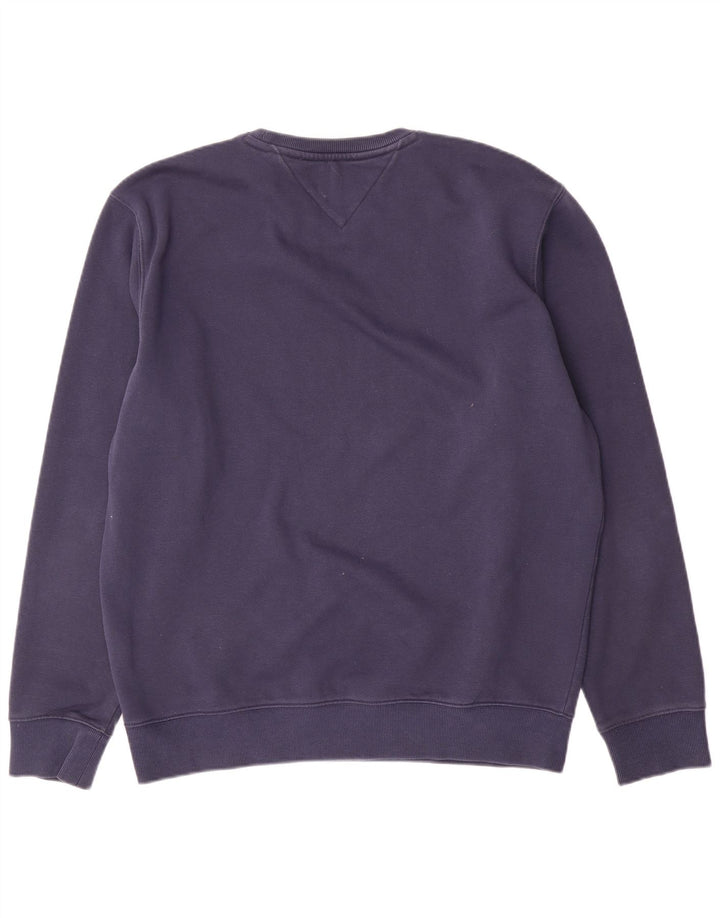 Tommy Hilfiger moletom masculino jumper grande algodão azul marinho