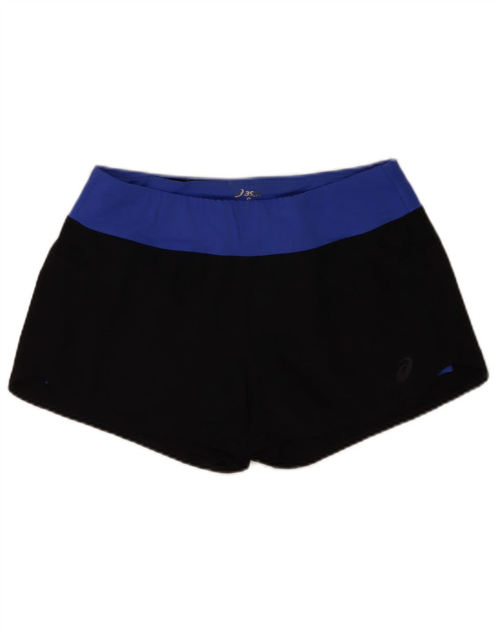 Shorts esportivos femininos Asics UK 12 médio preto colorblock