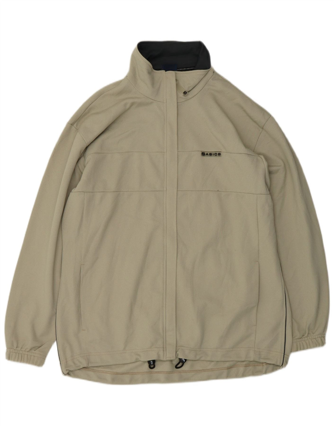 Jaqueta Asics Feminina Oversized Tracksuit UK 18 XL Bege Poliéster