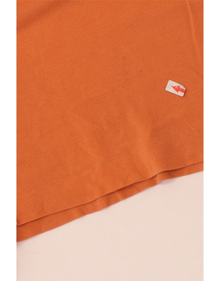 Camisa polo masculina Lacoste tamanho 6 XL laranja