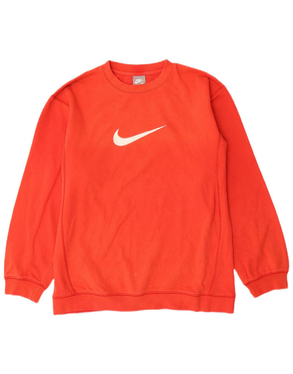 NIKE Boys Graphic Sweatshirt Jumper 13-14 Anos XL Laranja Algodão