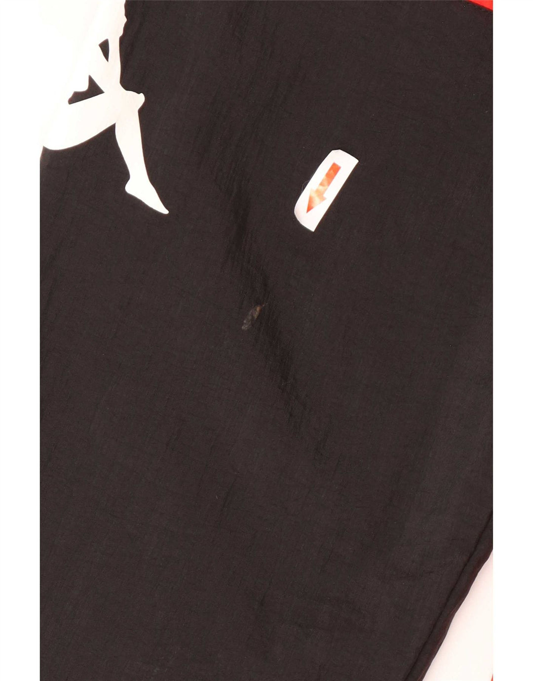 Kappa Mens Graphic Tracksuit Top Jacket Pequeno Preto Colourblock Poliamida