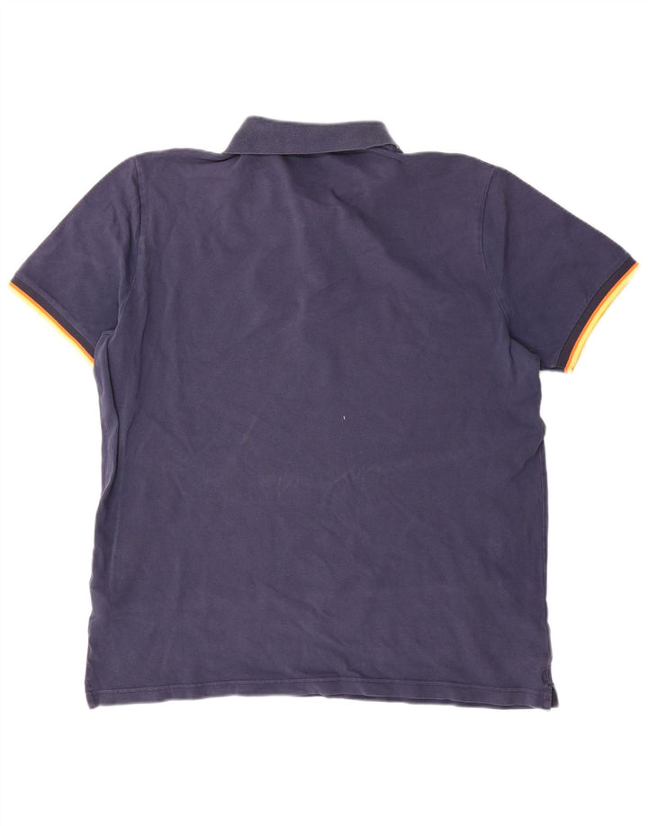 Camisa polo masculina K-Way 2XL algodão azul marinho