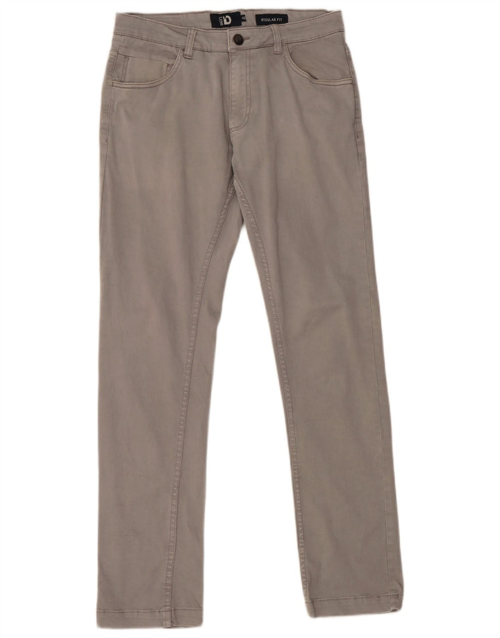 Calça feminina casual de ajuste regular DACK'S IT 46 grande W32 L31 cinza