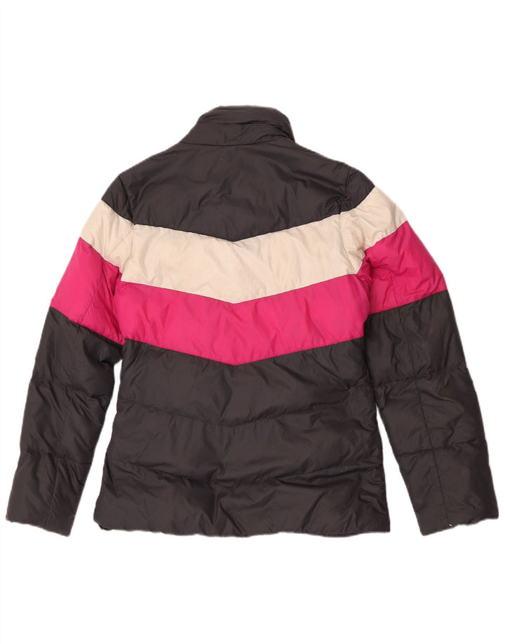 Jaqueta acolchoada feminina Nike UK 14 médio preto colorblock