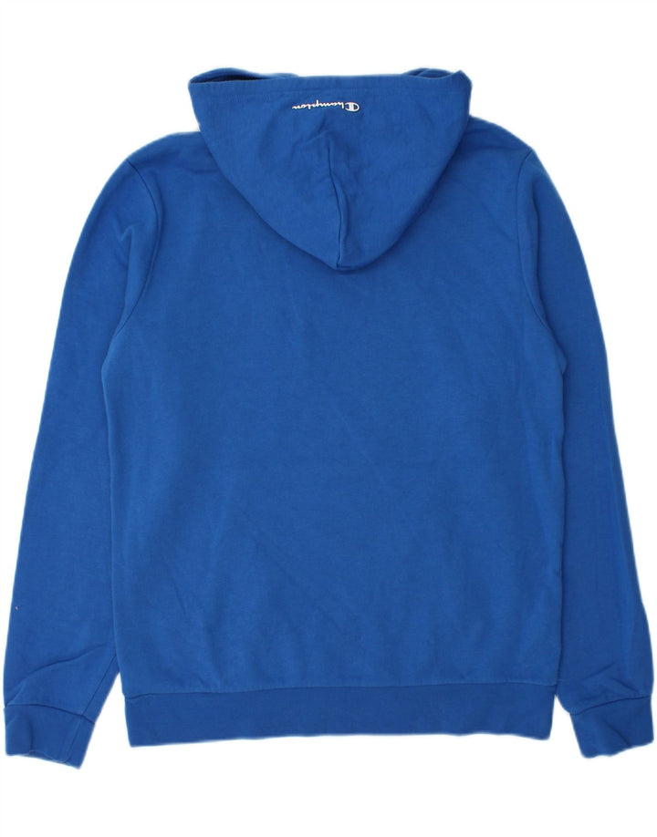 CHAMPION Boys Hoodie Jumper 15-16 Years 2XL Blue Cotton Vintage Champion and Second-Hand Champion from Messina Hembry 
