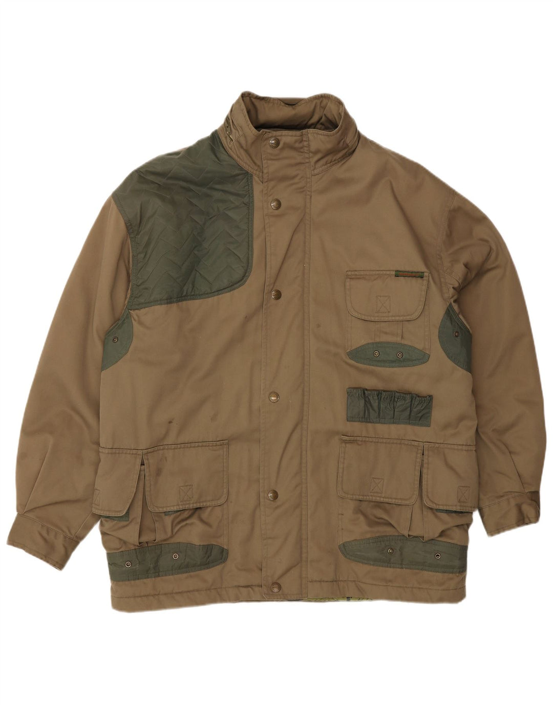 Jaqueta utilitária masculina UNIVERS com capuz IT 52 XL algodão marrom
