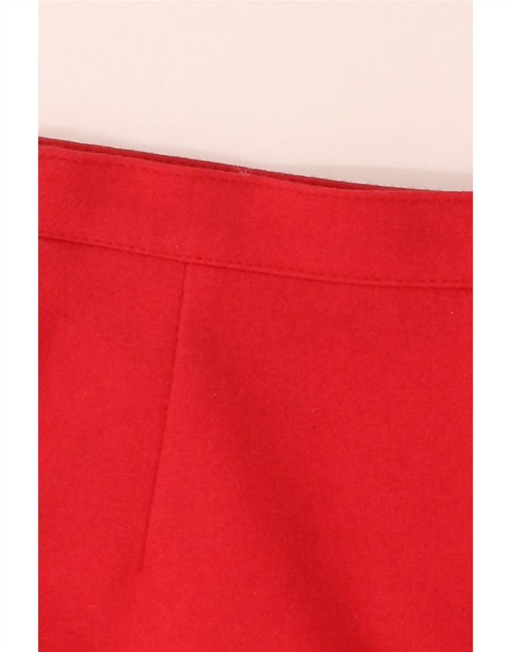 VINTAGE Womens A-Line Skirt W28 Medium  Red Vintage Vintage and Second-Hand Vintage from Messina Hembry 