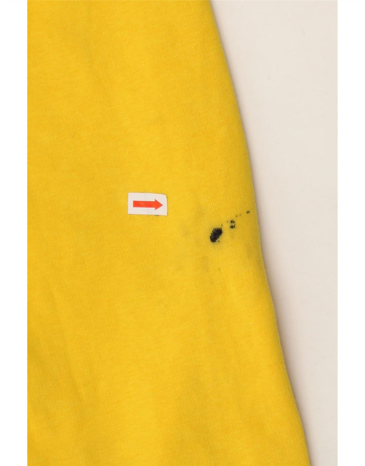 CHAMPION Mens Graphic Hoodie Jumper Large Yellow Cotton Vintage Champion and Second-Hand Champion from Messina Hembry 