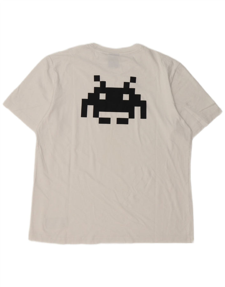 Camiseta masculina estampada Champion grande branca