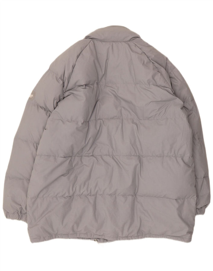 Jaqueta masculina acolchoada com capuz C&A EU 52 XL cinza poliéster