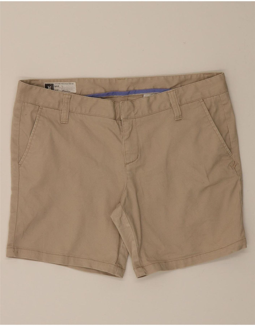 HURLEY Womens Chino Shorts US 13 Large W34  Beige Cotton Vintage Hurley and Second-Hand Hurley from Messina Hembry 