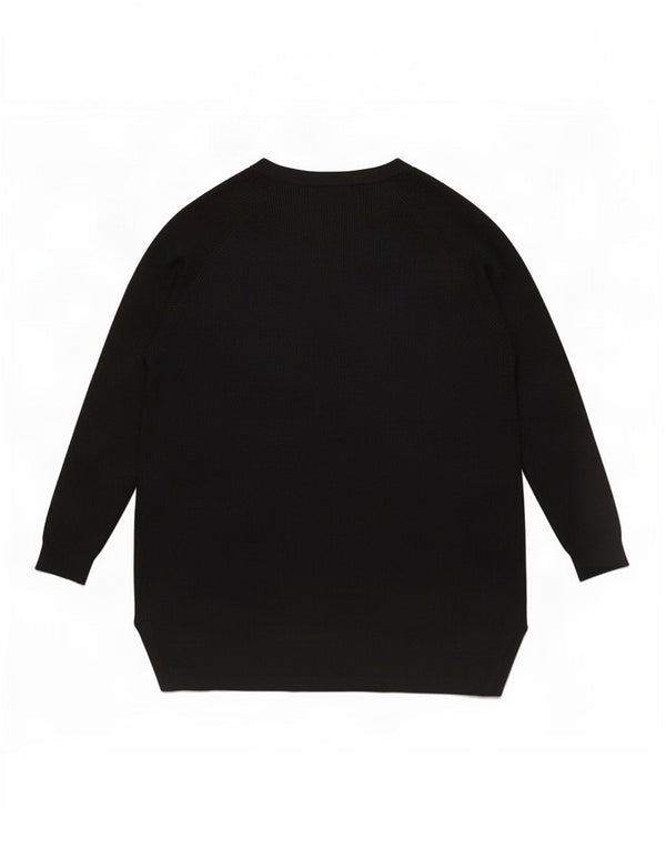 Suéter cardigã aberto feminino Marks & Spencer UK 18 XL preto viscose