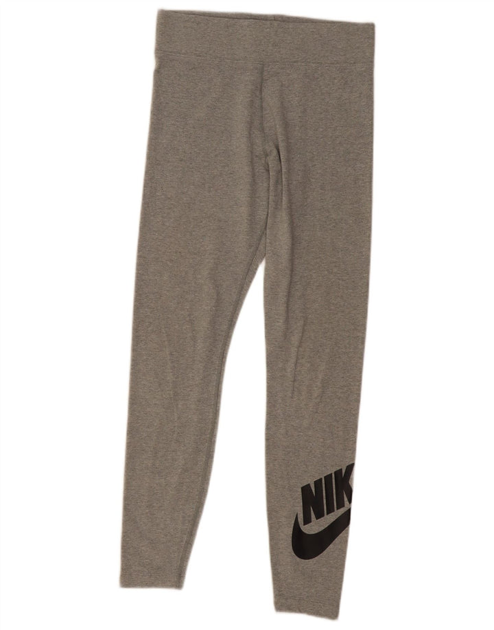 Leggings Nike Feminino UK 12 Algodão Cinza Médio