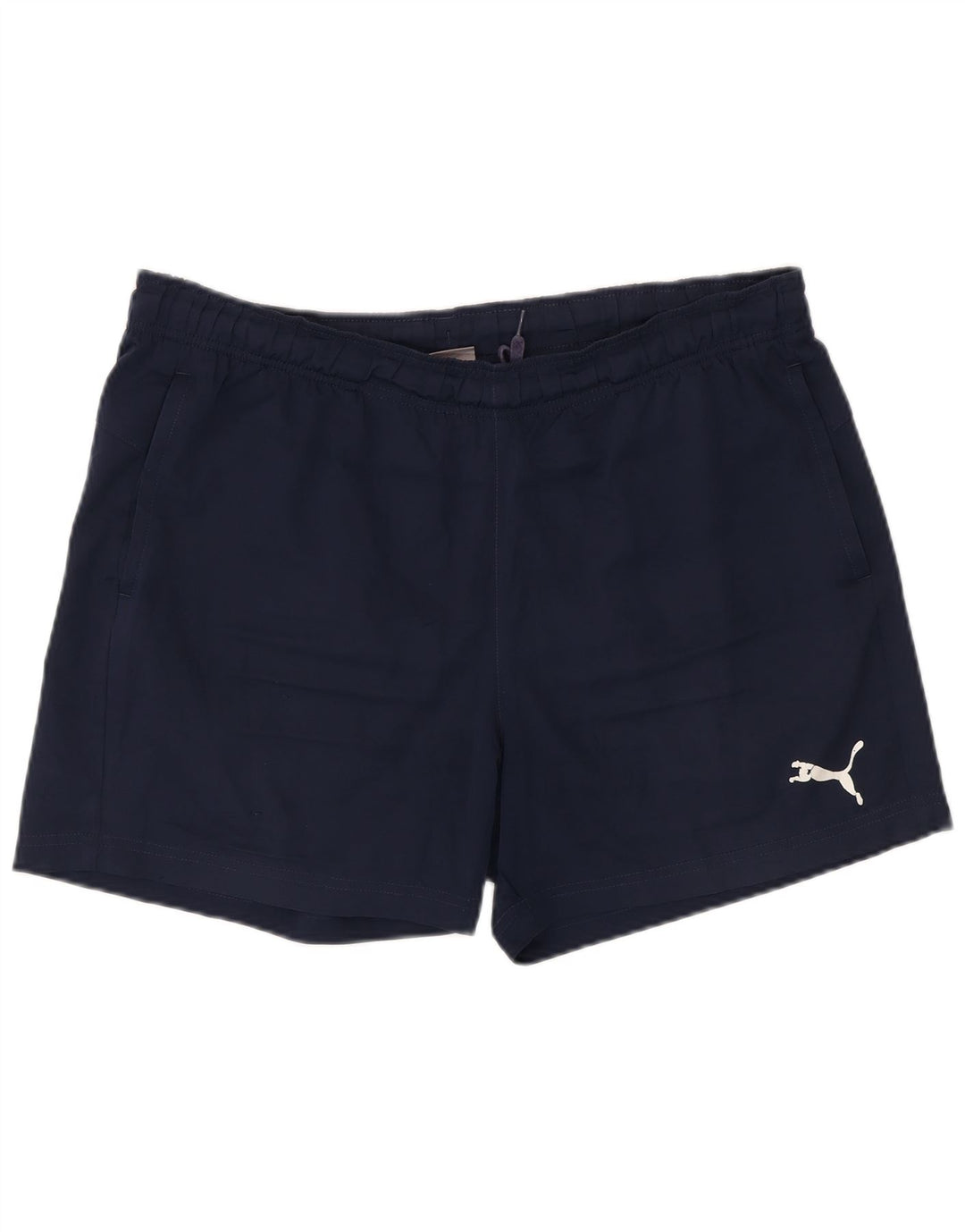 Shorts esportivos masculinos Puma grandes azul marinho