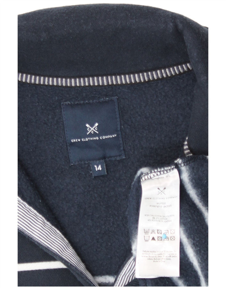 Crew Clothing moletom feminino Jumper UK 14 médio azul marinho náutico