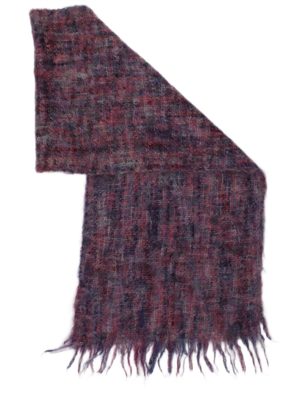 Lenço retangular feminino vintage tamanho único xadrez multicolorido