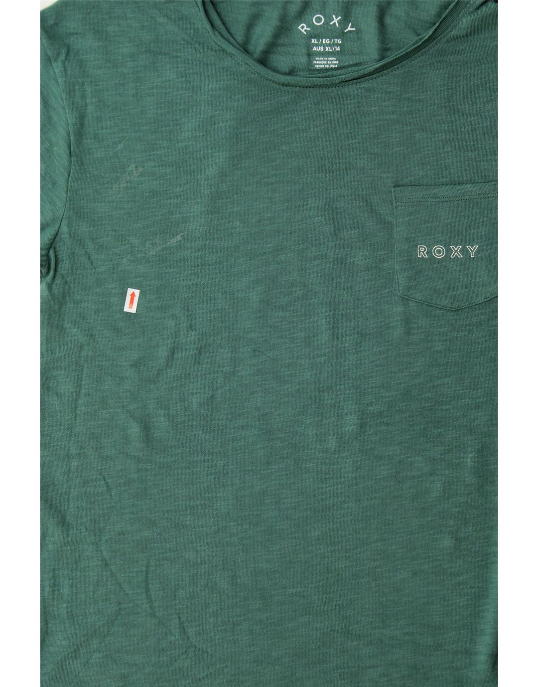 ROXY Boys Graphic T-Shirt Top 13-14 Years XL Green Cotton Vintage Roxy and Second-Hand Roxy from Messina Hembry 