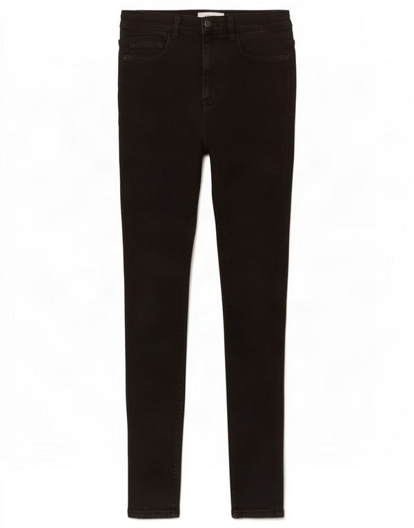 Calça jeans feminina Jack Wills Toni High Rise Skinny W30 L30 algodão preto
