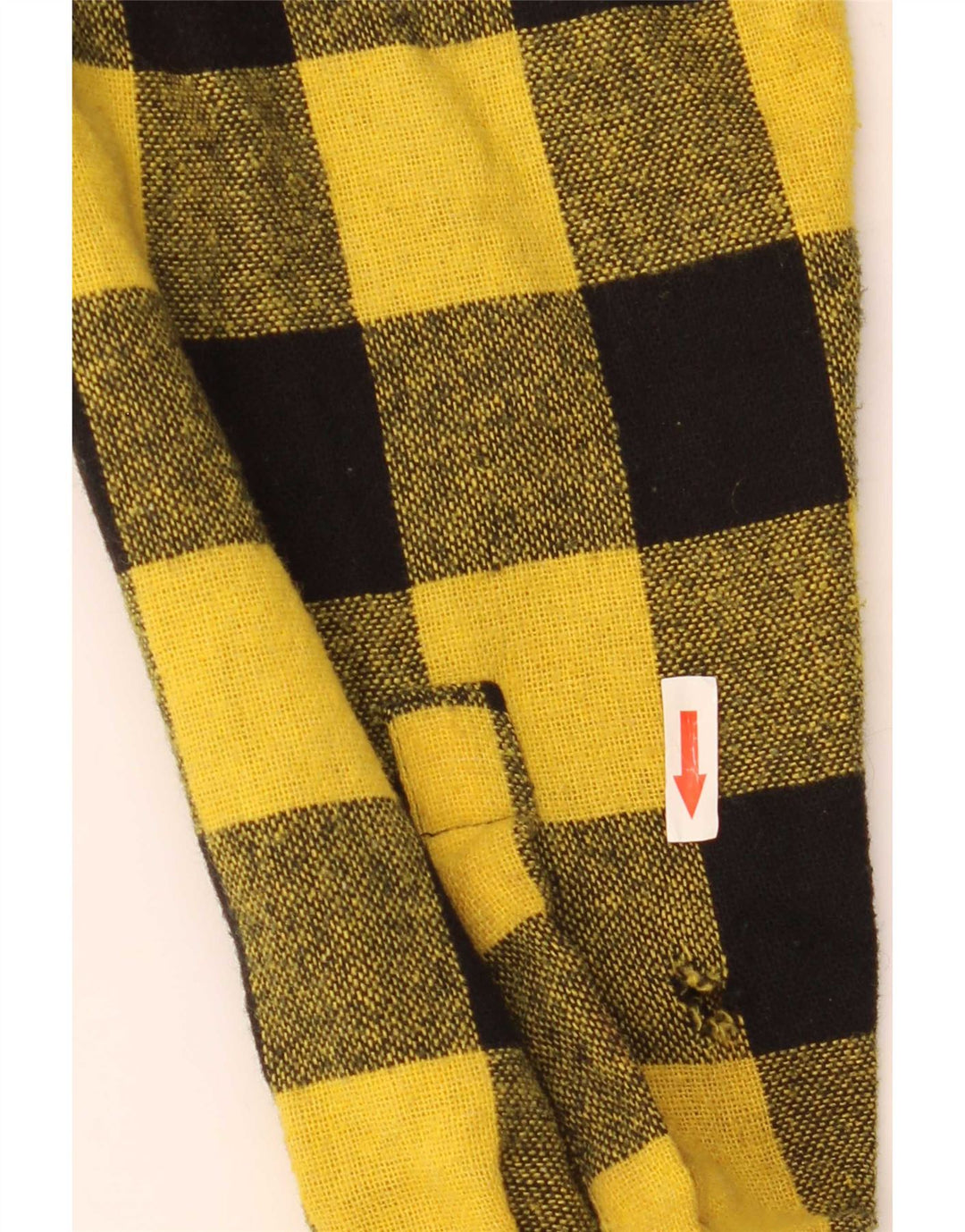 Camisa masculina Wanted Overshirt em acrílico guingão amarelo médio