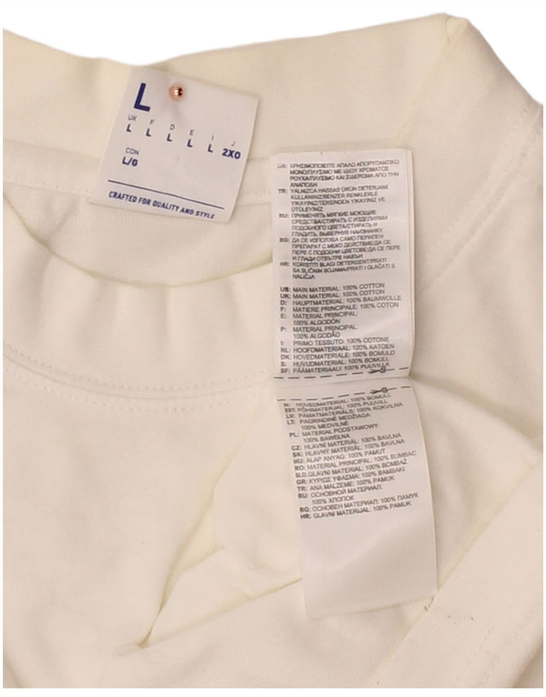 Camiseta masculina gráfica REEBOK grande algodão branco
