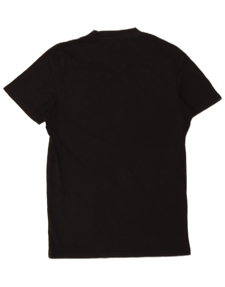Camiseta masculina Jack & Jones top pequeno algodão preto