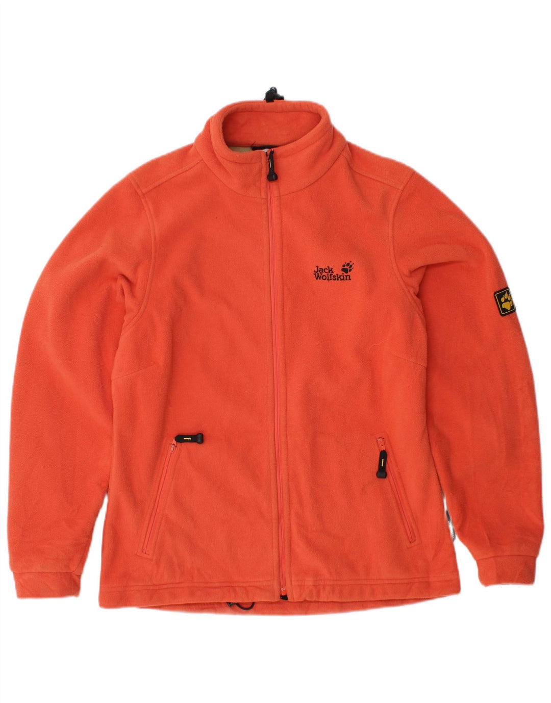Jaqueta de lã feminina JACK WOLFSKIN UK 10 pequena laranja