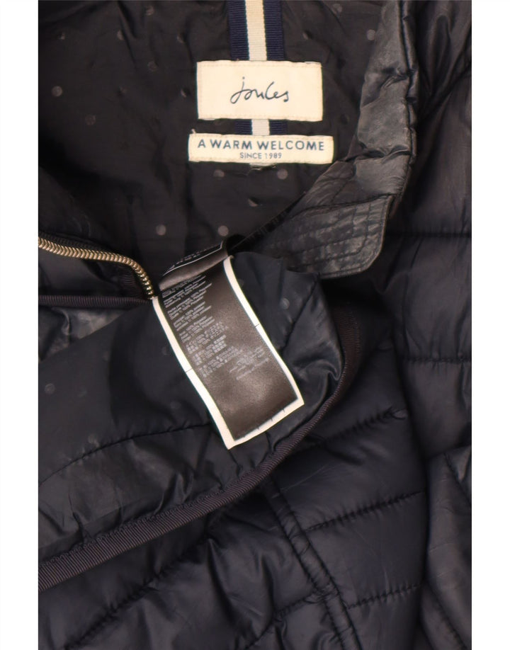 Gilet feminino acolchoado Joules UK 16 grande poliéster preto