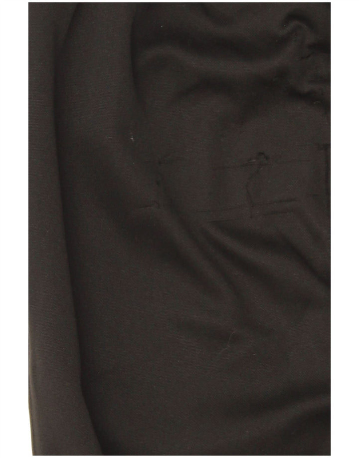 Calça de treino masculina Kappa pequena preta de poliéster