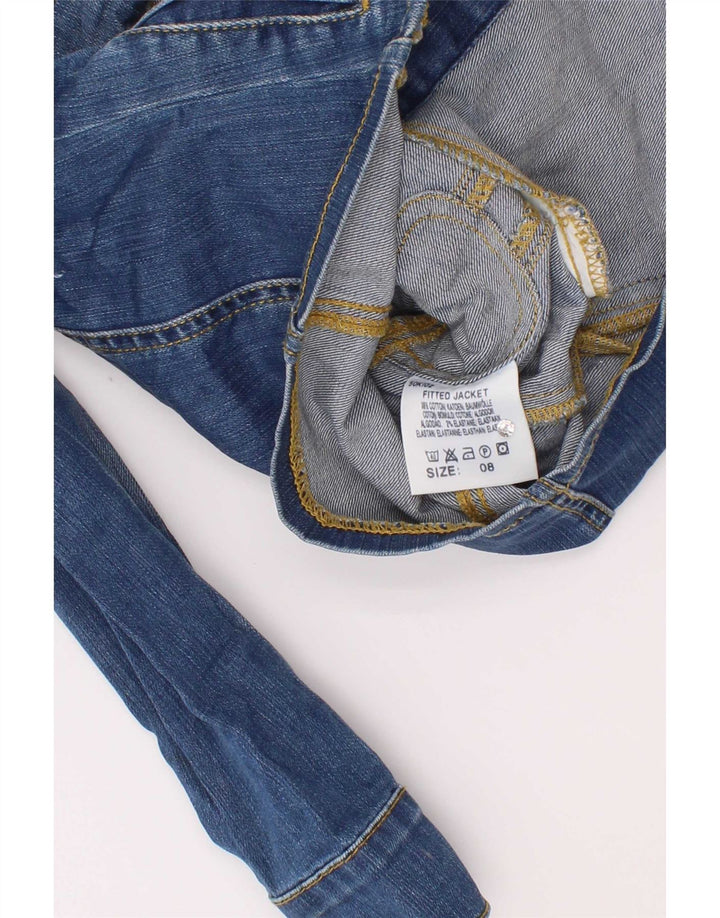 Jaqueta jeans Lee Girls 7-8 anos XS azul algodão