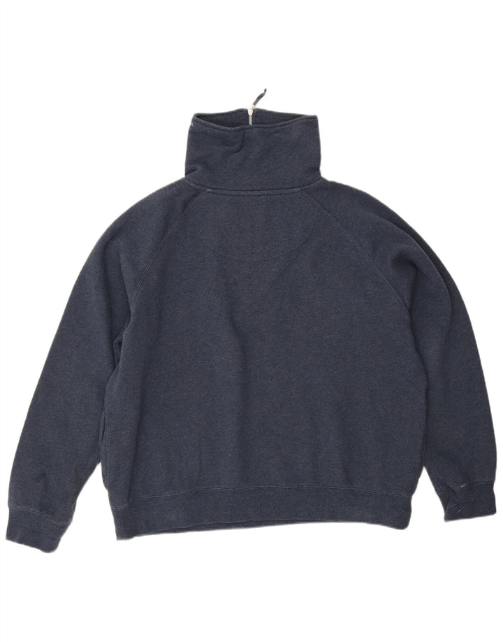 Crew Clothing moletom feminino oversized jumper Reino Unido 14 grande azul marinho