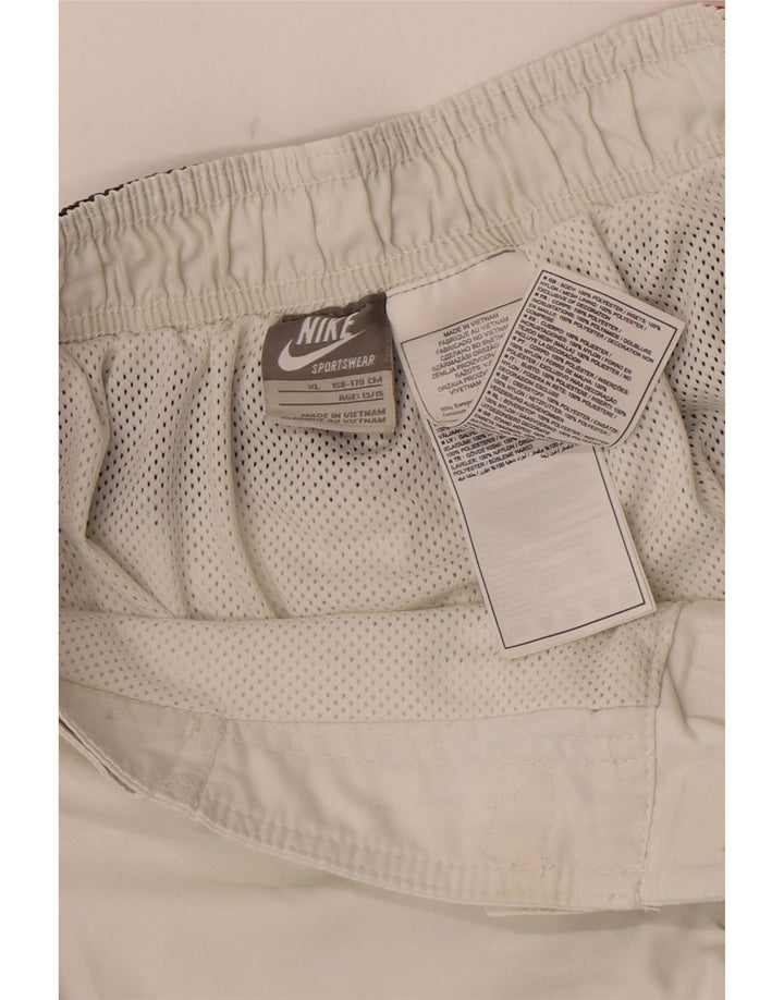 Calções de banho Nike Boys 13-14 anos XL branco colorblock poliéster