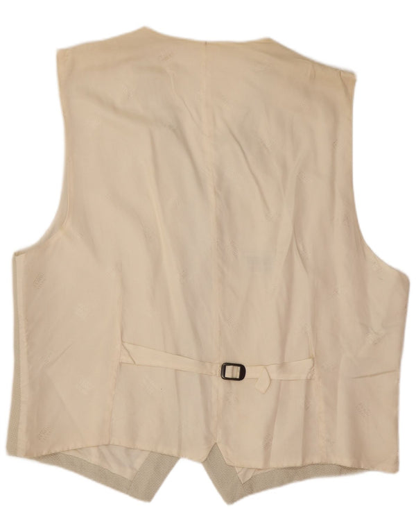 Colete masculino vintage IT 56 2XL seda cinza