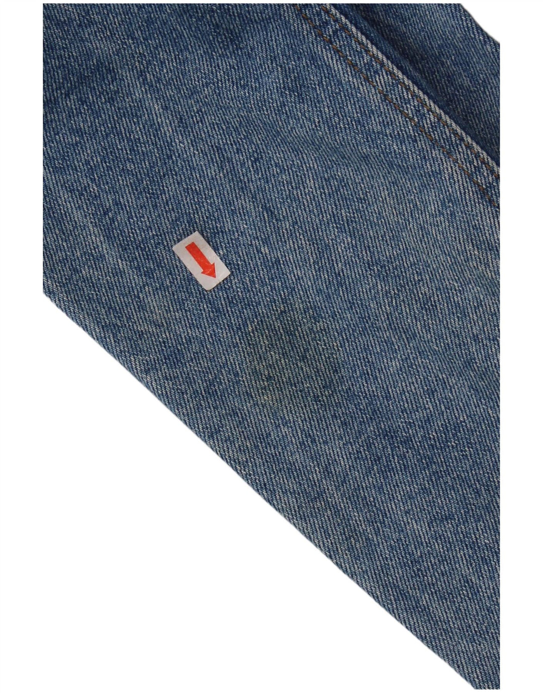 Jaqueta jeans feminina vintage Reino Unido 14 grande algodão azul