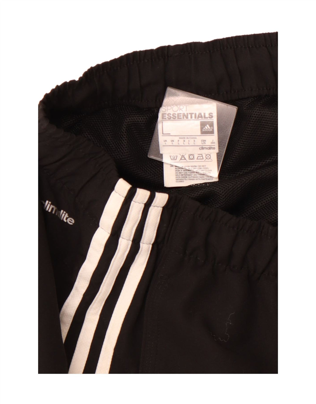 ADIDAS Mens Climalite Sport Shorts Grande Poliéster Preto