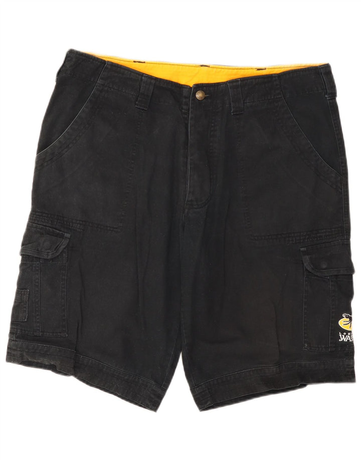 Shorts cargo masculino Canterbury W34 grande algodão azul marinho