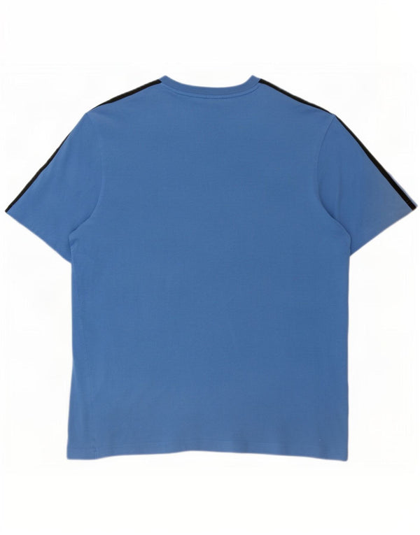 Adidas Camiseta Masculina Graphic Top Grande Algodão Azul