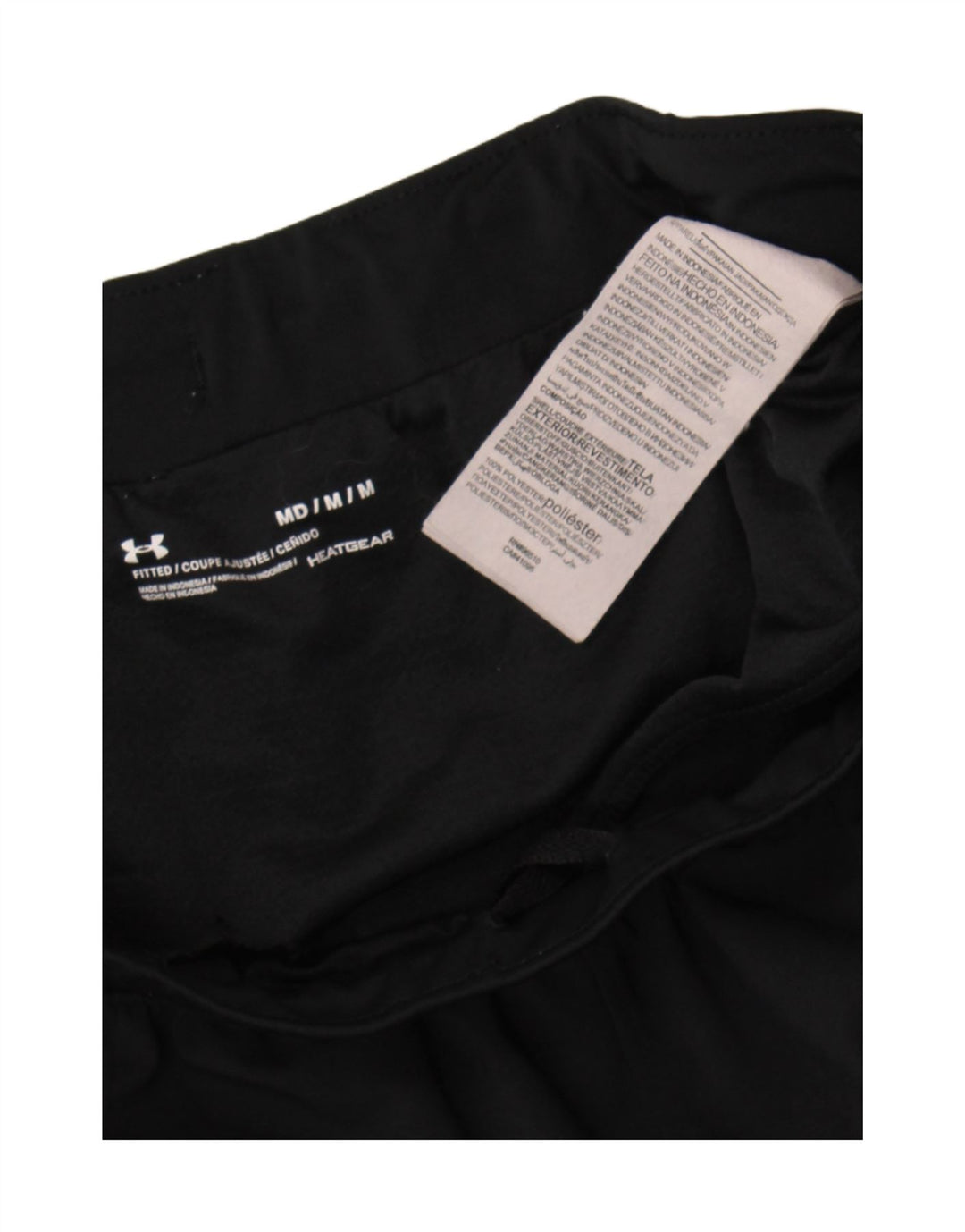 Under Armour Womens Sport Shorts UK 12 Médio Preto Poliéster Esportes