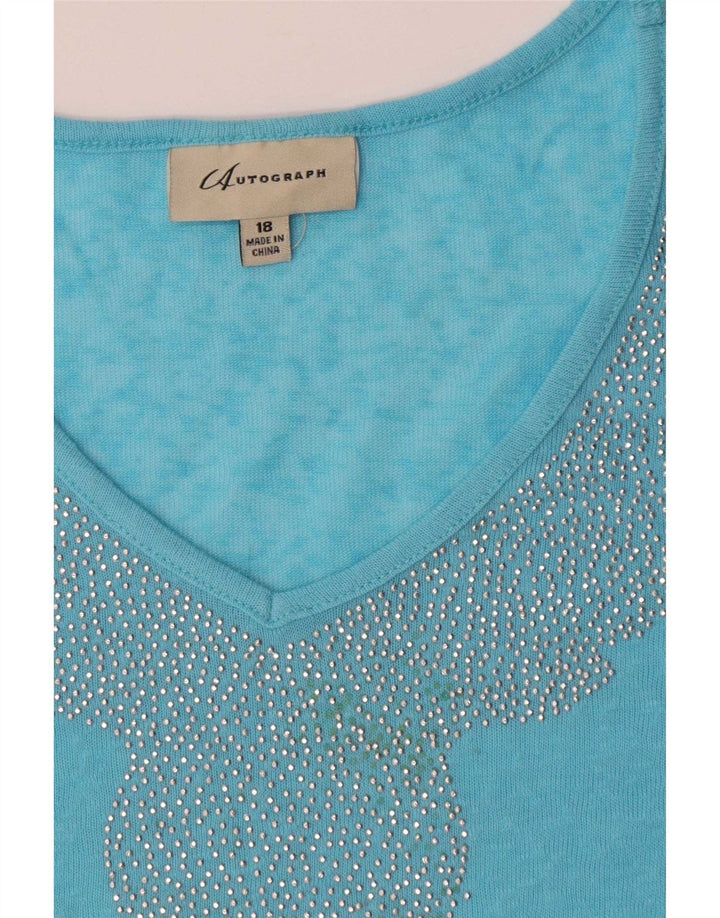Vestido Marks & Spencer Feminino Autograph Oversized Shift Reino Unido 18 XL Azul