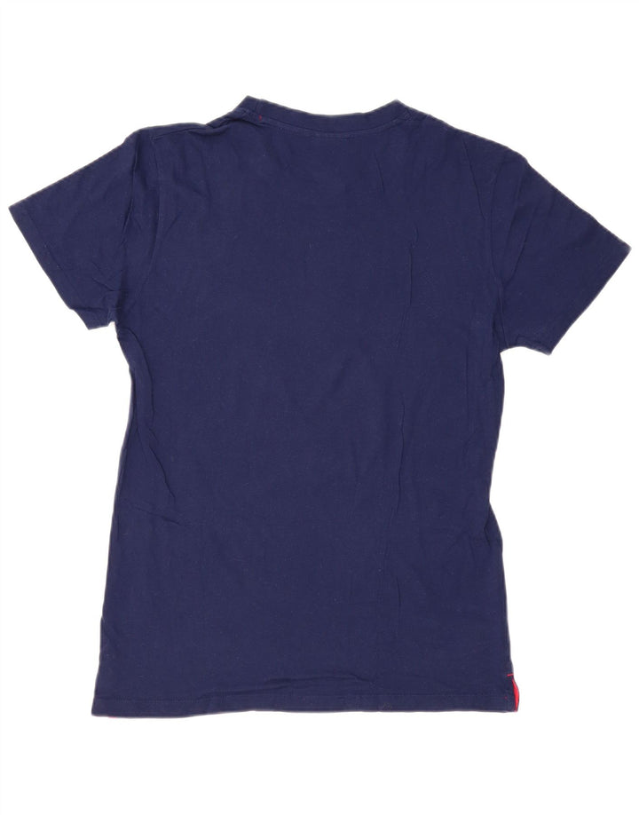 Camiseta masculina Umbro Top grande algodão azul marinho