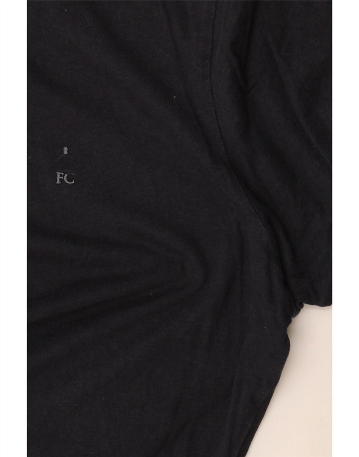 Camisa polo masculina French Connection grande algodão azul marinho