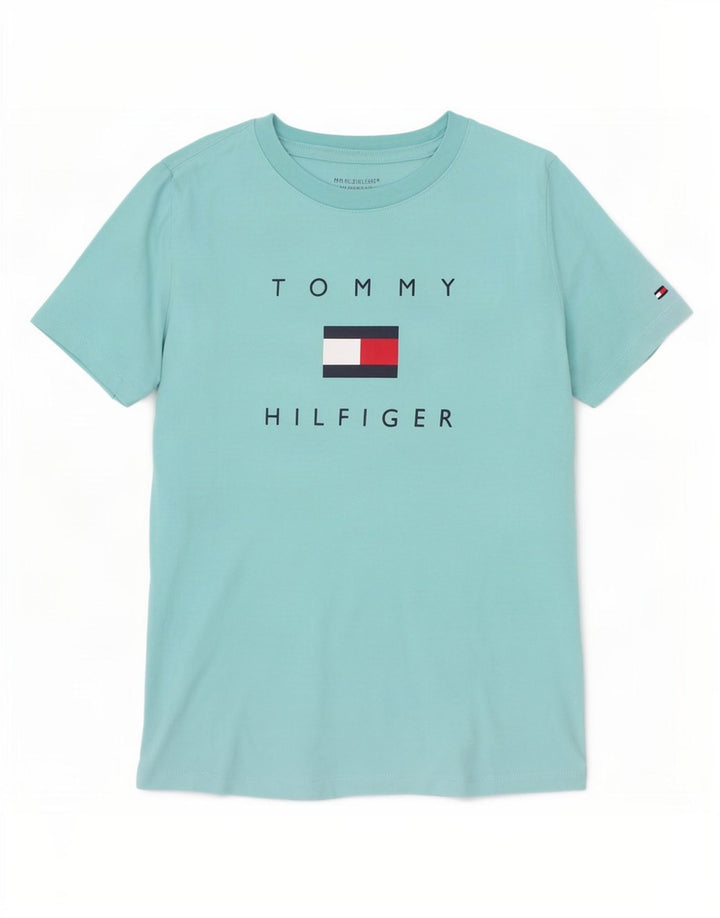 Camiseta Tommy Hilfiger Boys Graphic 8-9 Anos Médio Algodão Azul