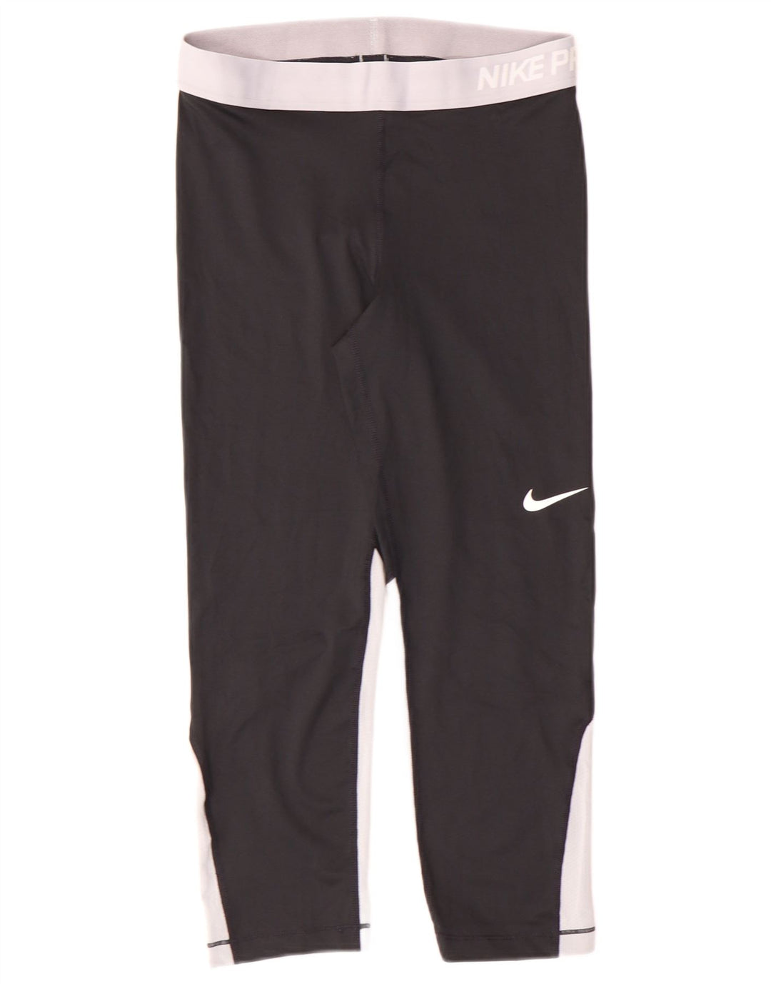 Nike Womens Dri Fit Leggings UK 14 Médio Preto Poliéster Esportes