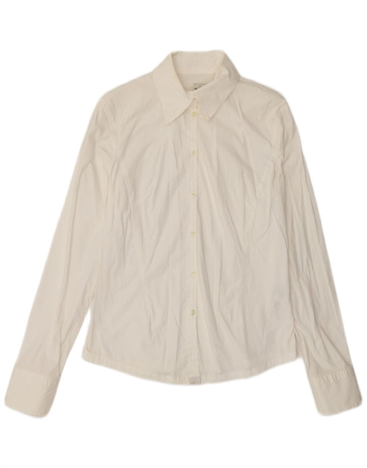Camisa Calvin Klein Feminina UK 12 Médio Algodão Branco
