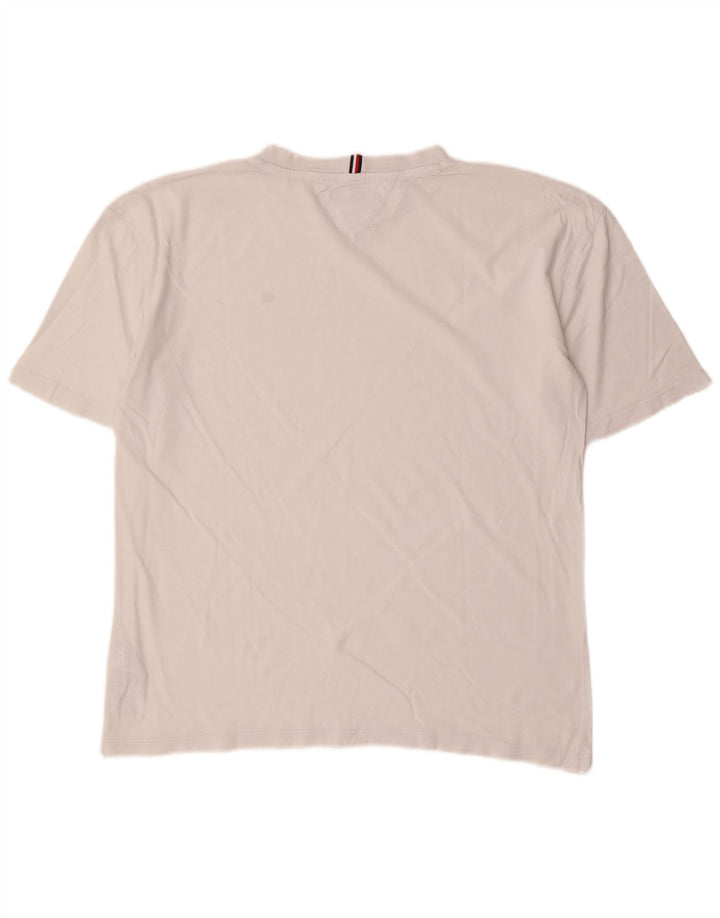 Camiseta masculina TOMMY HILFIGER 15-16 anos algodão branco